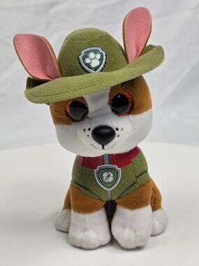 TY Beanie Boos Paw Patrol Tracker 6" Chihuahua Dog Plush Stuffed Animal Soft Toy